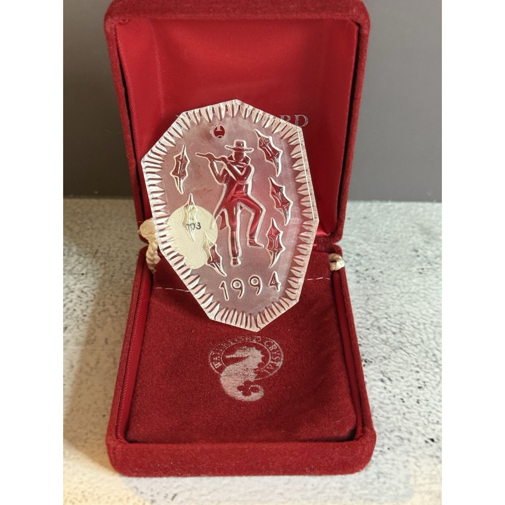 Waterford Crystal Ornament 1994 Twelve Days of Christmas 11‎ Pipers Piping